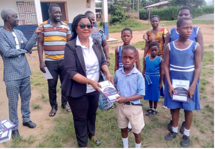 E/R: NGO Donates Exercise Books To Akwane Dobro Presby Basic School